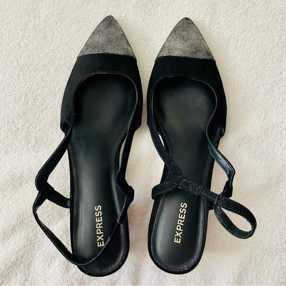 Express Cap Toe Slingback Pumps - Picture 3 of 12
